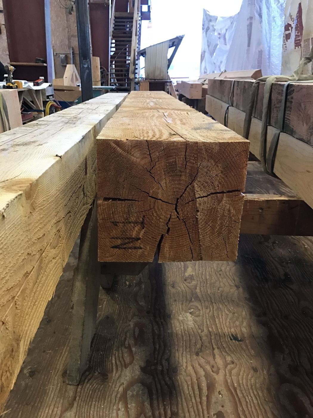 Joinery cut to the timber