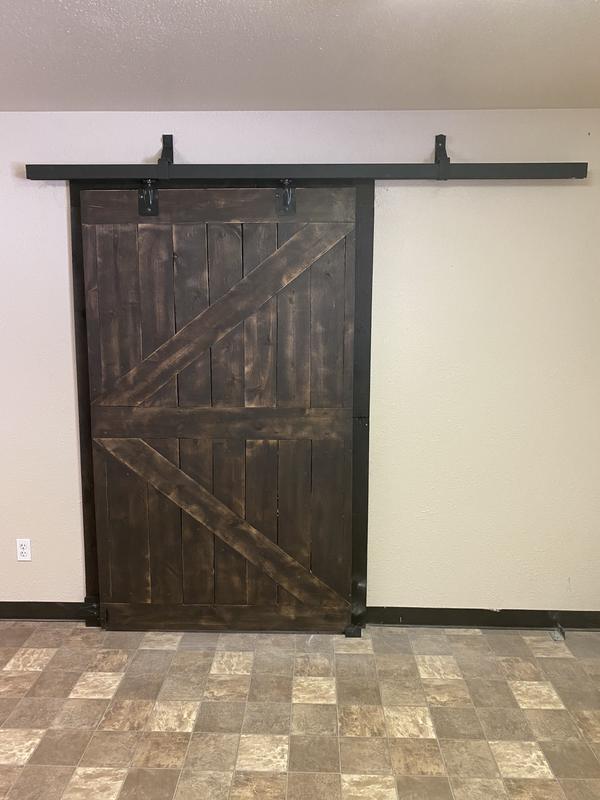 Barn door hung
