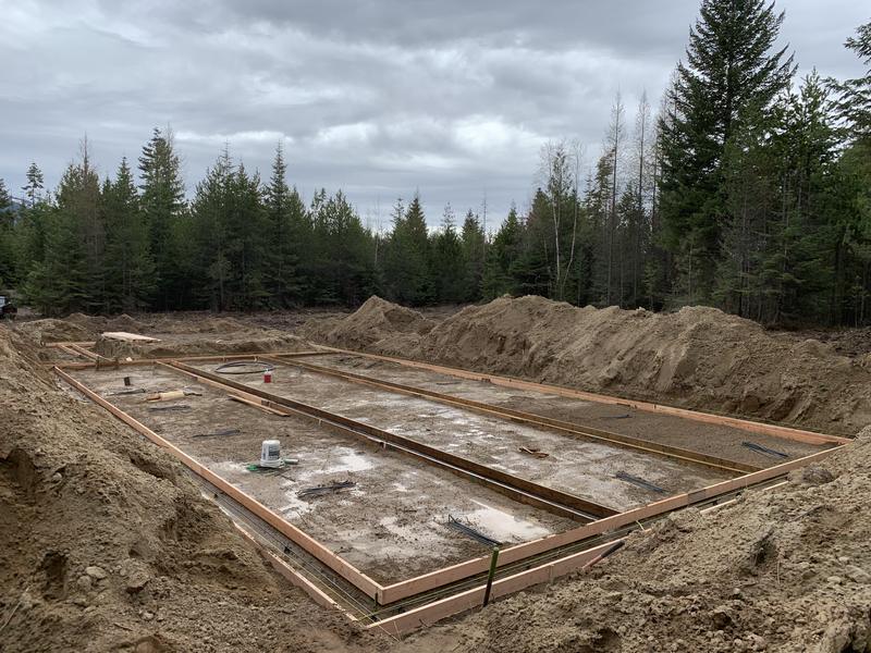 Footings formed