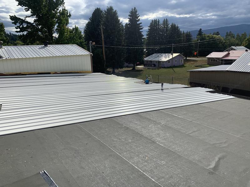 Roof in progress
