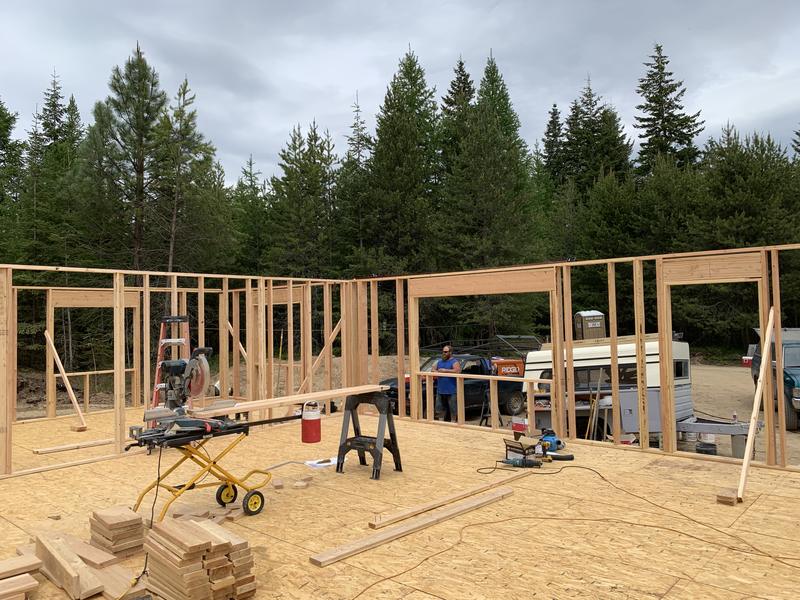 Walls framed