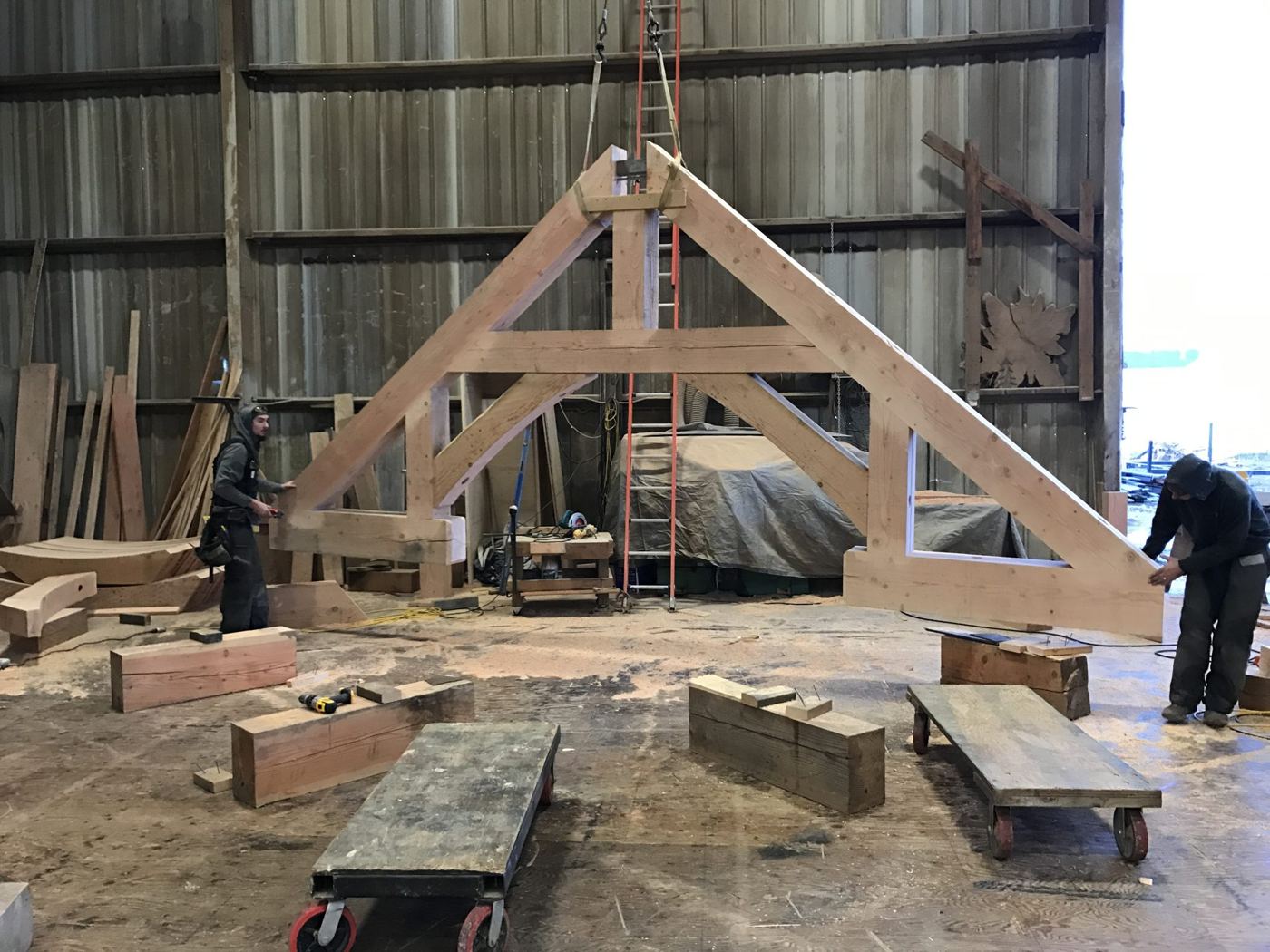 Dry-fit in the shop before it ships
